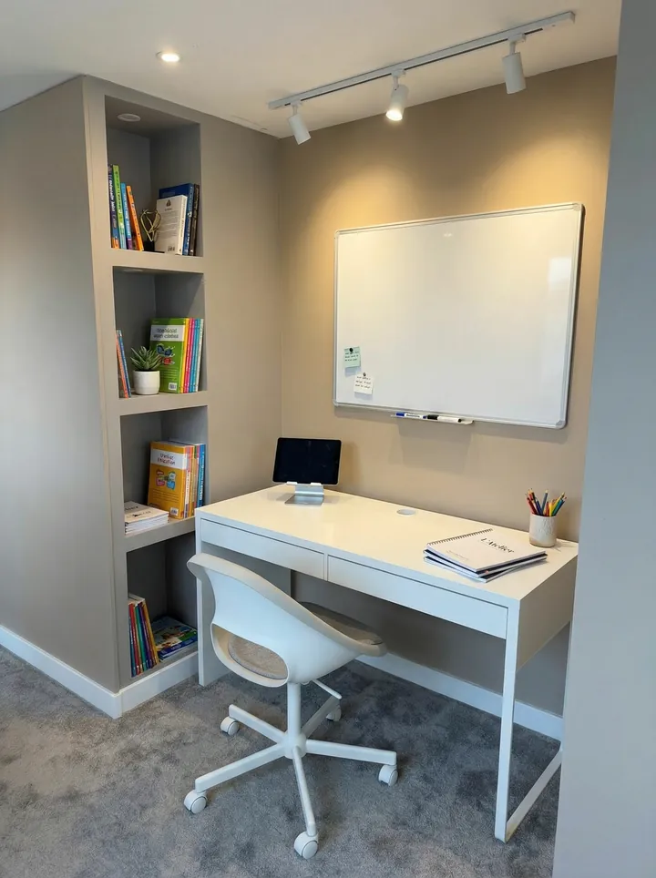 Beyaz tahtalı mentor masası